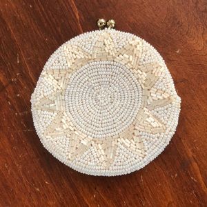 Vintage Glass Beaded Coin Purse